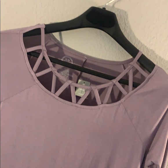 NWT Lavender Blouse w/ unique neck design! - Picture 2 of 7